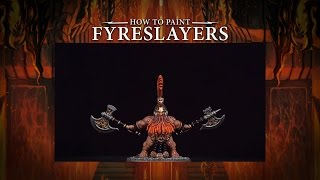 How to paint a Fyreslayer Vulkite Berzerker [upl. by Fonzie]