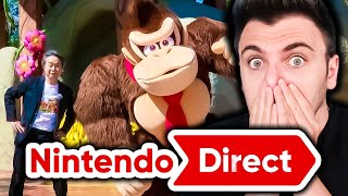 NINTENDO DIRECT  Le SUPER NINTENDO WORLD dévoile le LAND DONKEY KONG [upl. by Mouldon]