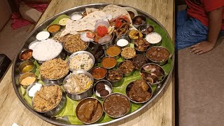 Tasting Tamilnadus Biggest Non Veg Bahubali Thali with 50 Items [upl. by Adachi]