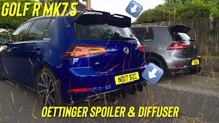 INSANE Oettinger Spoiler and Diffuser for GOLF R MK75 🔥  2PetrolHeads [upl. by Lemrac294]