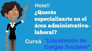 Liquidación de Cargas Sociales [upl. by Lisandra]