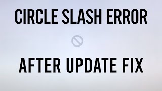 Circle Slash No Entry Error  After Update MacBook Pro  Air  Mini caused by KEXTs  No Reinstall [upl. by Heyward]