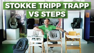 Stokke Steps vs Stokke Tripp Trapp  High Chairs  Best Baby Gear 2022  Magic Beans Reviews [upl. by Waldo]