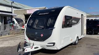 Swift Elegance 480 2019 2 berth luxury touring caravan for sale at North Western Caravans [upl. by Nim]