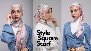 Hijab Tutorial 101 Easy Quick amp Simple Styles using a Square Scarf [upl. by Noemad]