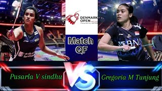 Gregoria Mariska TUNJUNG INA vs Pusarla V SHINDU IDN  QF DENMARK OPEN 2024 [upl. by Louella768]