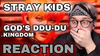 Stray Kids  Gods DDUDU BLACKPINK cover Kingdom  РЕАКЦИЯ [upl. by Bennion]