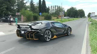 The 25 Million Lamborghini Centenario Driving on the Road [upl. by Esila]