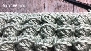 Embossed Pocket Stitch  How to Crochet [upl. by Eanel]