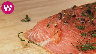 Lachs selber beizen  in einer Beize aus Dill und Cognac [upl. by Brownson203]