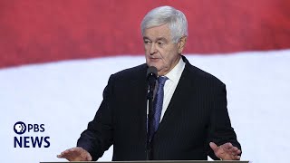 WATCH Newt Gingrich speaks at 2024 Republican National Convention  2024 RNC Night 3 [upl. by Esened]