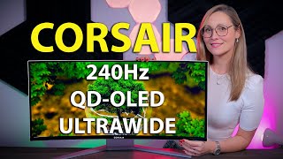 Corsairs 34quot QDOLED Ultrawide Gaming Monitor  XENEON 34WQHD240C Review [upl. by Eentirb39]