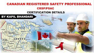 CRSP Canadian Registered Safety Professional Certification  BCRSP Canadian Safety Certifications [upl. by Drawoh]