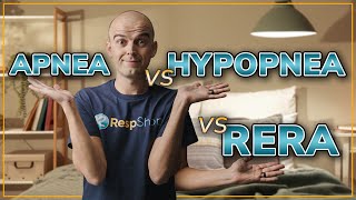 Sleep Apneas vs Hypopneas vs RERAs  Whats the Difference [upl. by Atlante]