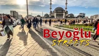 Walking BEYOGLU Streets  ISTANBUL [upl. by Eisac]