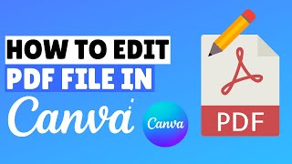 How to Edit PDF File in Canva [upl. by Ennaillij]