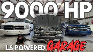 9000 HP LS POWERED GARAGE  J FLO PERFORMANCE [upl. by Cornew]