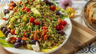 Loaded Lentil Salad GreekStyle [upl. by Nathanoj327]