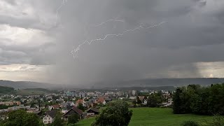 14052024  Gewitter Schälchlihoger Urdorf  1750  1853h [upl. by Alvita495]