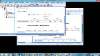 Test du khi 2 ratio de vraisemblance sous SPSS et indépendance de variables qualitatives [upl. by Akemed511]