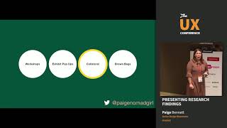 The UX Conference in London September 2018 – Presenting Research Findings – Paige Bennett – Dropbox [upl. by Koller]