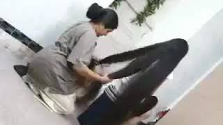 Sukanya combing Athenea long hairs [upl. by Nlyak]