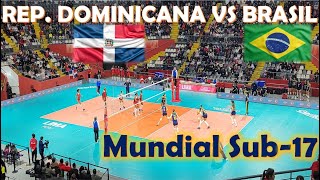 REPÚBLICA DOMINICANA VS BRASIL MUNDIAL SUB17 VOLEIBOL FEMENINO [upl. by Yrak513]