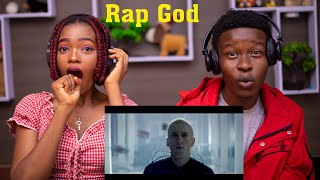 EMINEM  RAP GOD Explicit INHUMAN SPEED  REACTION😱 [upl. by Eatnad814]