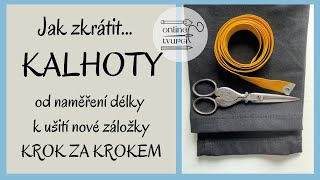 Jak zkrátit kalhoty [upl. by Aerdnat]