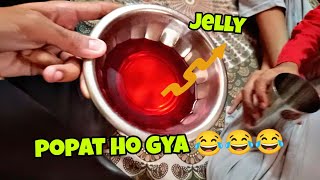 Home made jelly bante popat ho gya 😂😂 vlogs [upl. by Aivalf384]