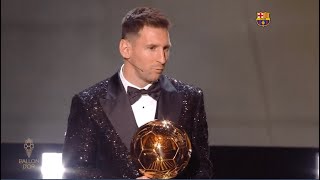 LEO MESSI WINS 7TH BALLON DOR BALLON DOR 2021 7️⃣ 🏆 [upl. by Newmark]