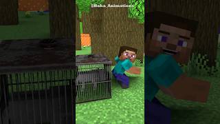 Steve And The Wolf In The Woods minecraftanimation [upl. by Sylado397]