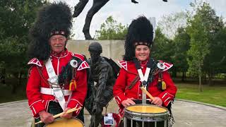 The Seaforth Highlanders Leicester at The National Memorial Arboretum  Remembrance [upl. by Leifer]