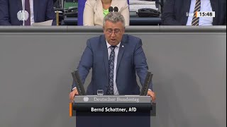 AKTUELL  REDE BERND SCHATTNER  AFD  AM 9OKTOBER IM DEUTSCHEN BUNDESTAG IN BERLIN [upl. by Akinwahs]