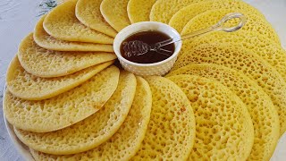 Baghrir  Moroccan pancakes recipe بغرير او الخرينقو [upl. by Kcirdahs]