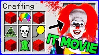 Minecraft IT  How to Summon PENNYWISE in Crafting Table [upl. by Kamat]