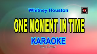 One Moment In Time Whitney Houston KARAOKEnuansamusikkaraoke [upl. by Tilly6]