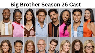 Big Brother Season 26 2024 Cast [upl. by Milde92]