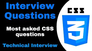 CSS Interview Questions and Answers  Most Asked CSS Interview Questions for Freshers [upl. by Lekram337]