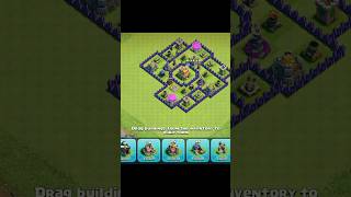 Town Hall 7 Defence Base ll Strongest Base Ever ll COC shorts youtubeshorts shortvideos short [upl. by Nerland]