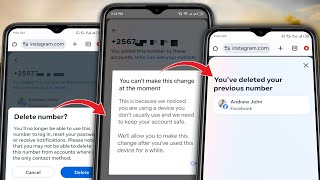 How to Remove Phone Number from Facebook You cant make this change at the Moment 2024 [upl. by Lekzehcey]