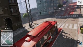 A cable car trip up the famous steep slope road in Watch Dogs 2 San Francisco [upl. by Edlin]