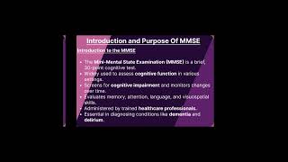 PLAB 2 Preparation Tips Short Introduction And Purpose Of MMSE plab2 osceprep ukmla [upl. by Trojan811]