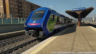 Treno Regionale 18222 con Blues HTR412014  Arrivo amp Partenza  Firenze Rifredi 11102023 [upl. by Eiwoh]