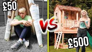 £50 VS £500 FORT BUILDING Budget Challenge [upl. by Eahsel]