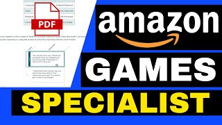 Amazon Games Specialist Online Test 2024  Work from Home Hyderabad Telangana  Amazon Alexa Support [upl. by Ellehctim247]