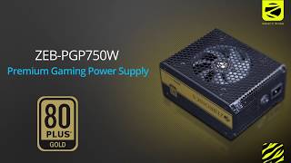 Premium Gaming Power Supply quotZEBPGP750Wquot  Zebronics [upl. by Eedissac352]