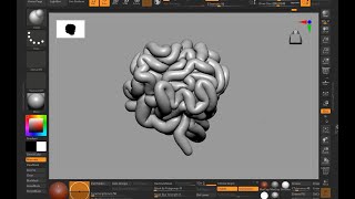 Zbrush Intestines tutorial [upl. by Ordnazil]