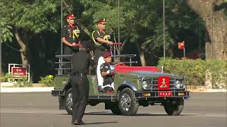 Army Chief inspects guard of honor at Army Day Parade 2023 [upl. by Innoc]