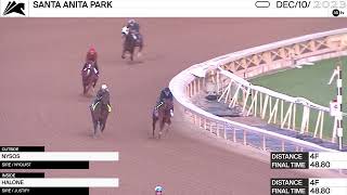 Work of the Day at Santa Anita Park Nysos and Halone worked 4 Furlongs on December 10th 2023 [upl. by Nowtna]